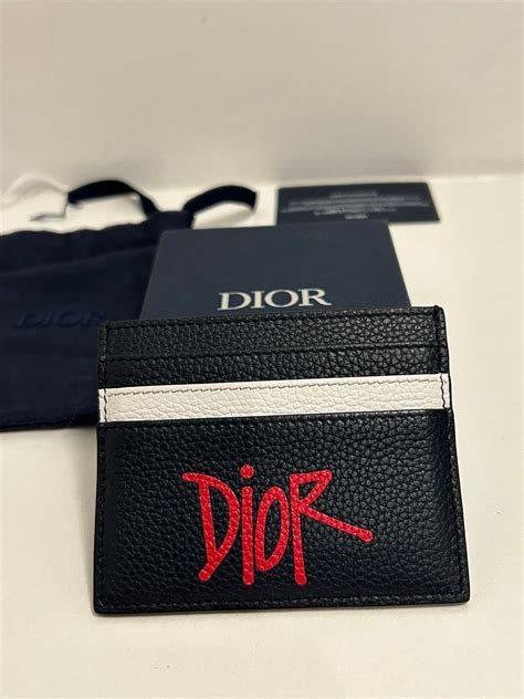 dior stussy cardholder|DIOR.